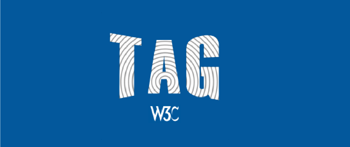 Imagem com fundo azul e escrita "TAG"