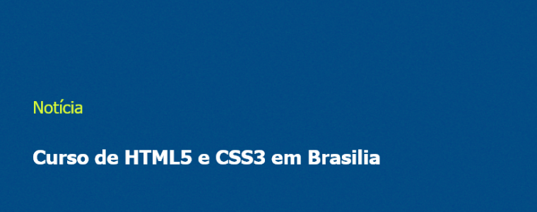 Curso de HTML5 e CSS3 em Brasilia